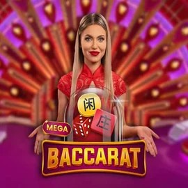 Mega Baccarat game by Pragmatic Play – logo hosted on Naobet Casino